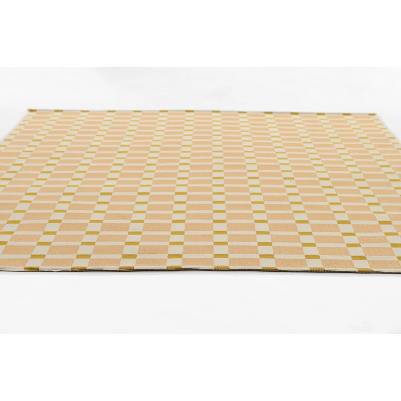 Icon Geometric Indoor Outdoor Pink Rug Rectangle 5'3" x 7'6"