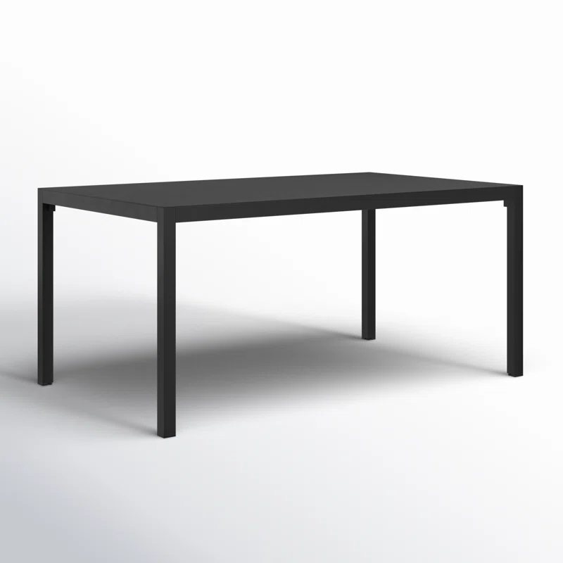 Armando Aluminum Outdoor Dining Table Black