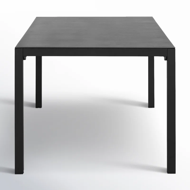 Armando Aluminum Outdoor Dining Table Black