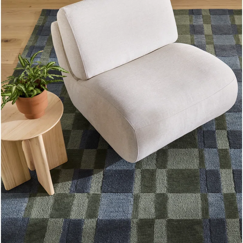 Gemo Hand Tufted Wool Indoor Rug Rectangle 7'9" x 9'9"