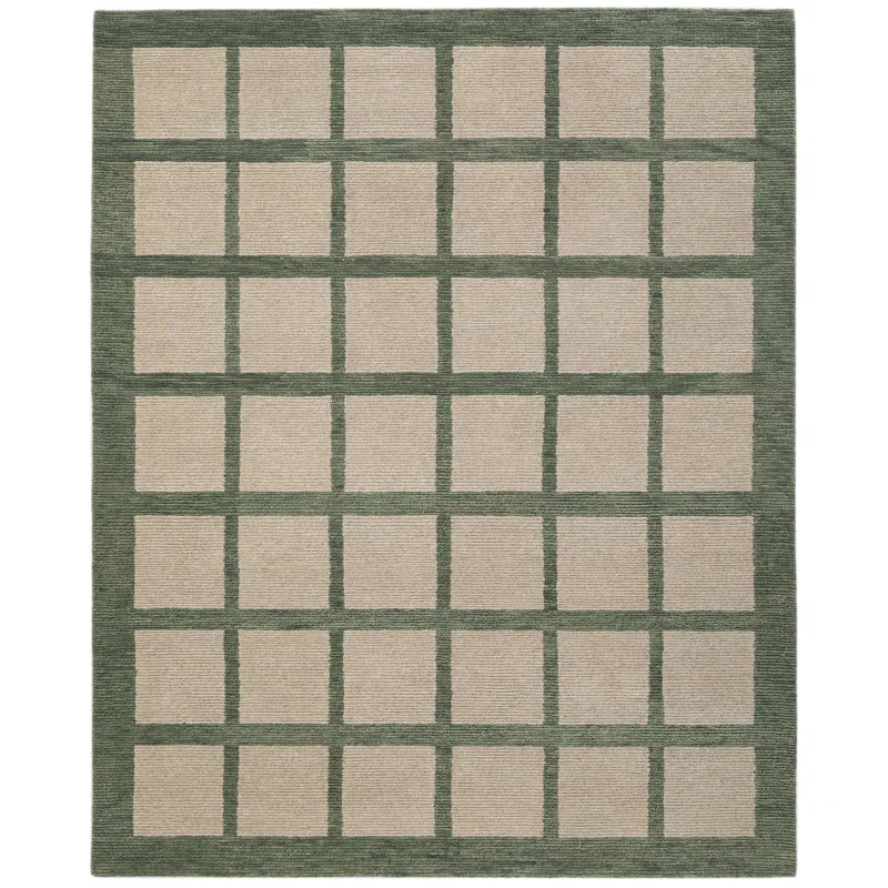Camp Hand Tufted Wool Indoor Rug Rectangle 7'9" x 9'9"