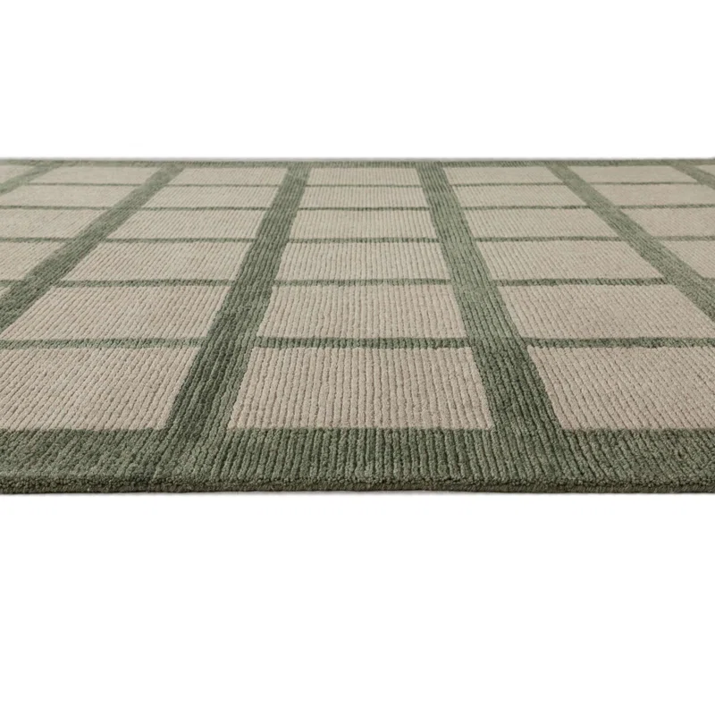 Camp Hand Tufted Wool Indoor Rug Rectangle 7'9" x 9'9"