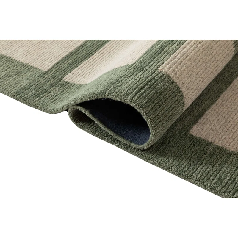 Camp Hand Tufted Wool Indoor Rug Rectangle 7'9" x 9'9"