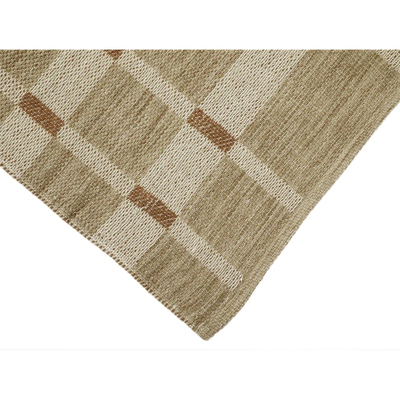 Block Flatweave Wool Indoor Rug Rectangle 7'9" x 9'9"