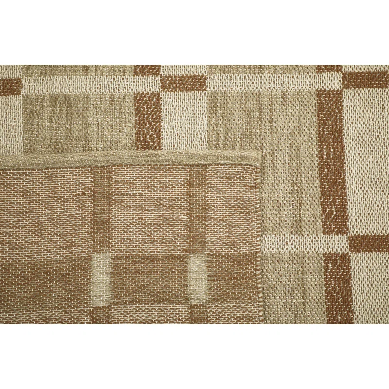 Block Flatweave Wool Indoor Rug Rectangle 7'9" x 9'9"