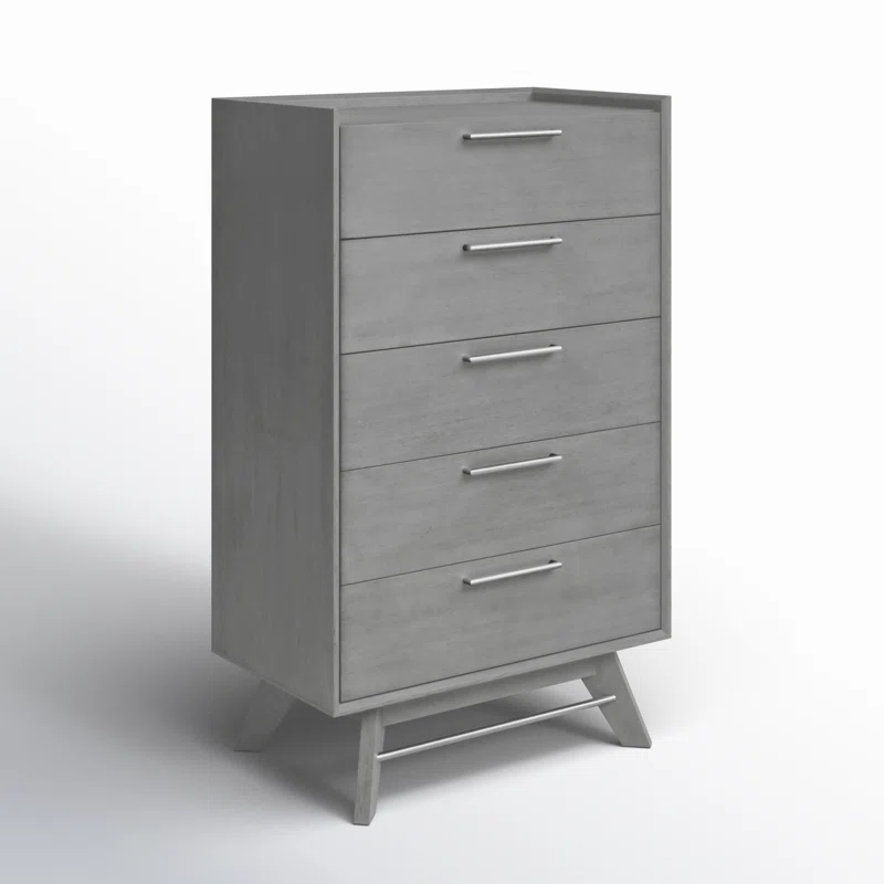 Walter 5 - Drawer Dresser Gray