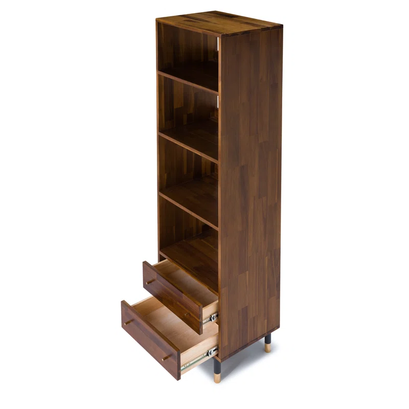 Dakota Narrow Storage Bookcase