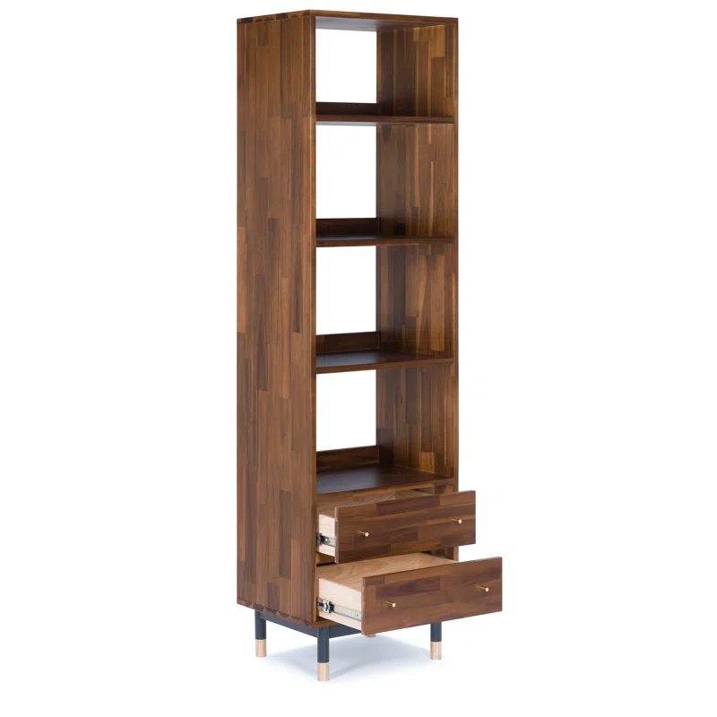 Dakota Narrow Storage Bookcase