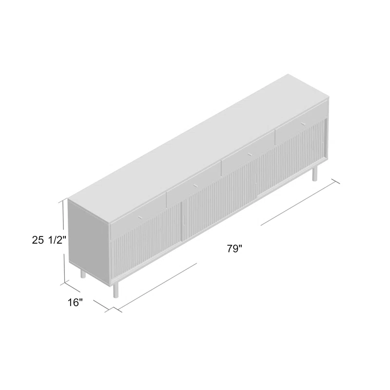Dakota 79'' Media Console