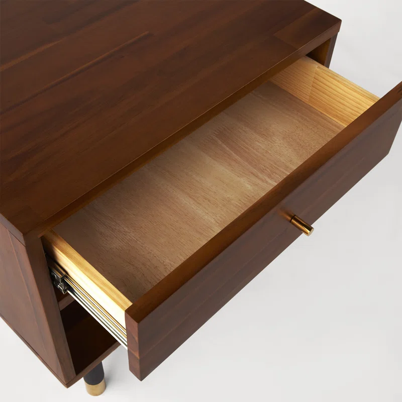 Dakota Solid Wood End Table with Storage