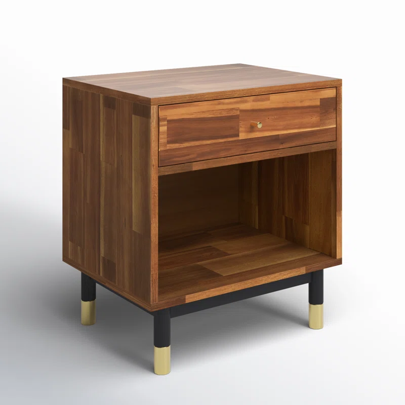 Dakota Solid Wood End Table with Storage 5 Dakota Solid Wood End Table with Storage