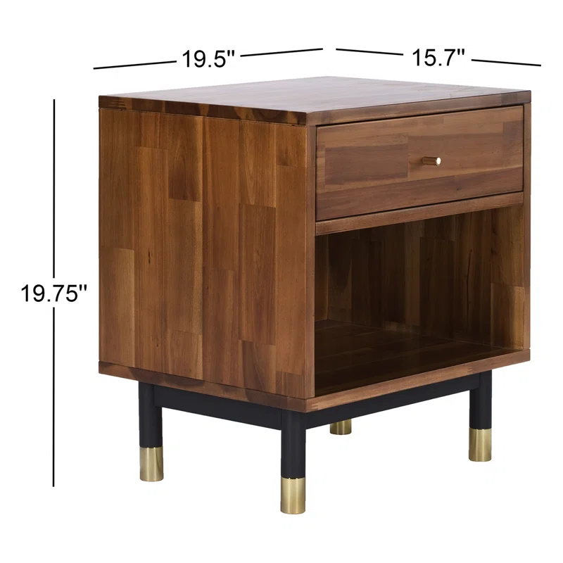 Dakota Solid Wood End Table with Storage 9 Dakota Solid Wood End Table with Storage