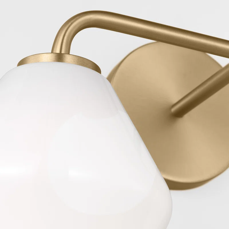 Rooks 2 - Light Dimmable Vanity Light Satin Brass,White