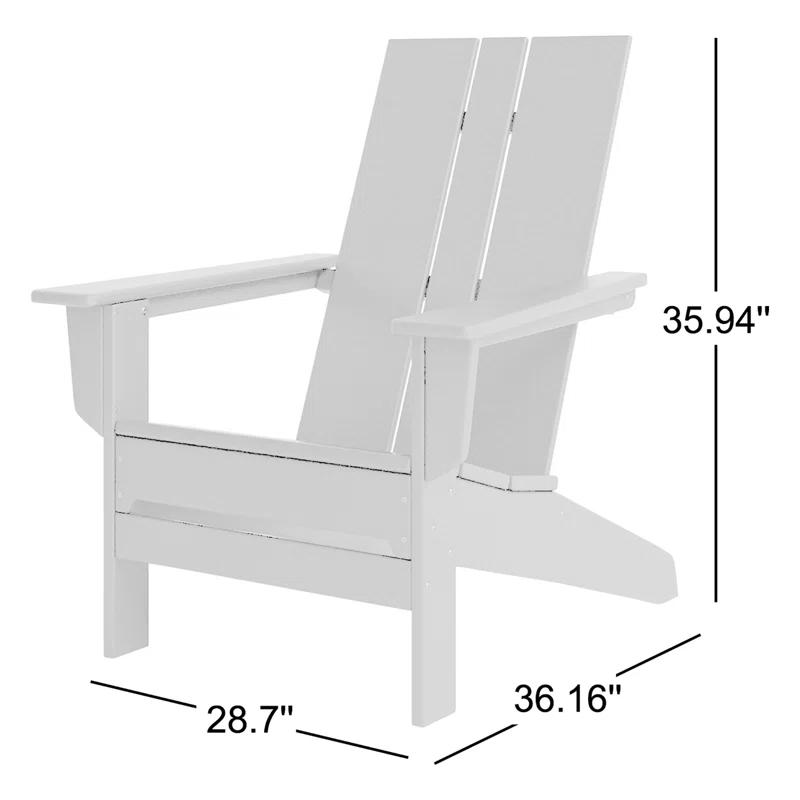 POLYWOOD x AllModern Adirondack Chair Black 11 POLYWOOD x AllModern Adirondack Chair Black