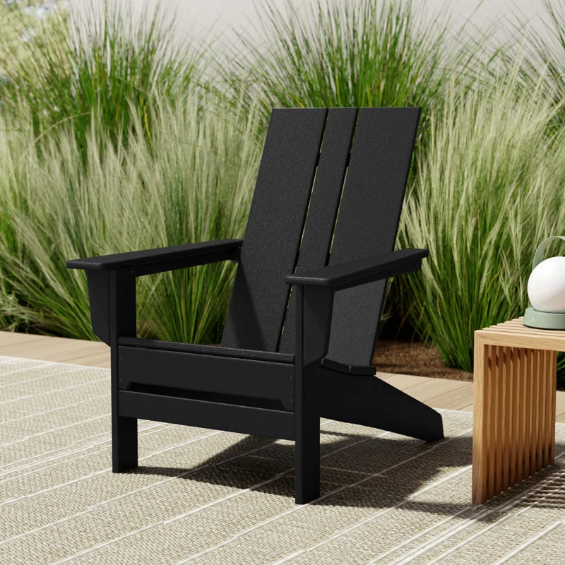 POLYWOOD x AllModern Adirondack Chair Black 4 POLYWOOD x AllModern Adirondack Chair Black