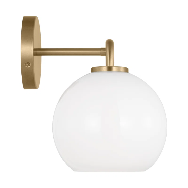 Childerley 2 Light Dimmable Vanity Light Satin Brass,White