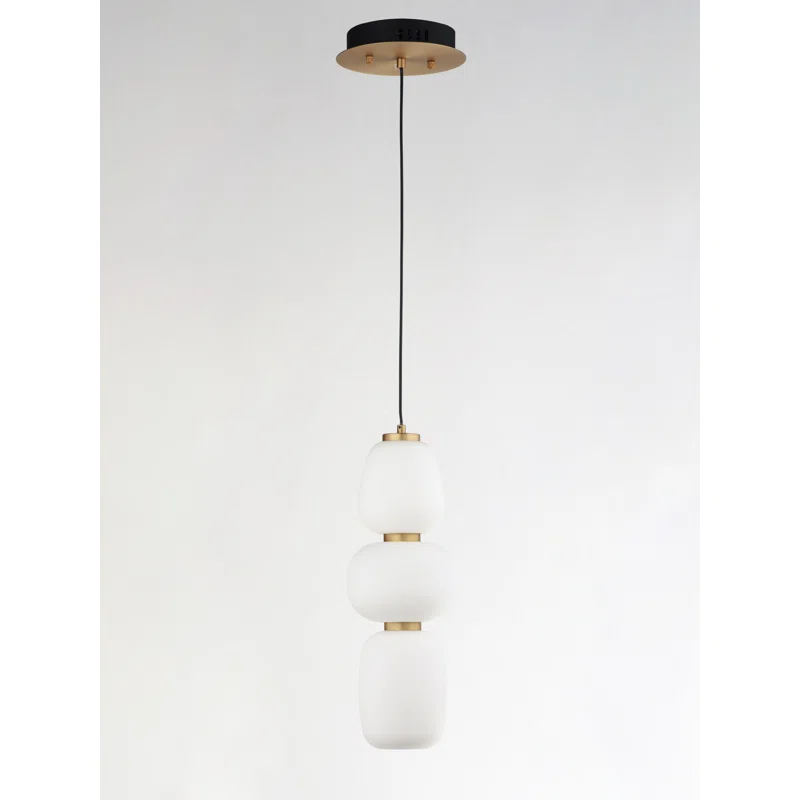 Kace Single Light Glass Dimmable LED Pendant