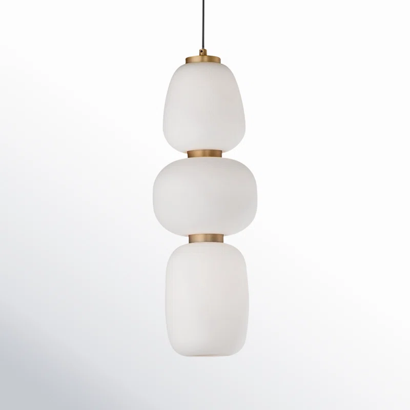 Kace Single Light Glass Dimmable LED Pendant
