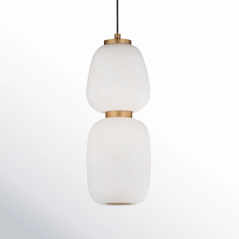 Kace 2 Light Glass Dimmable LED Pendant