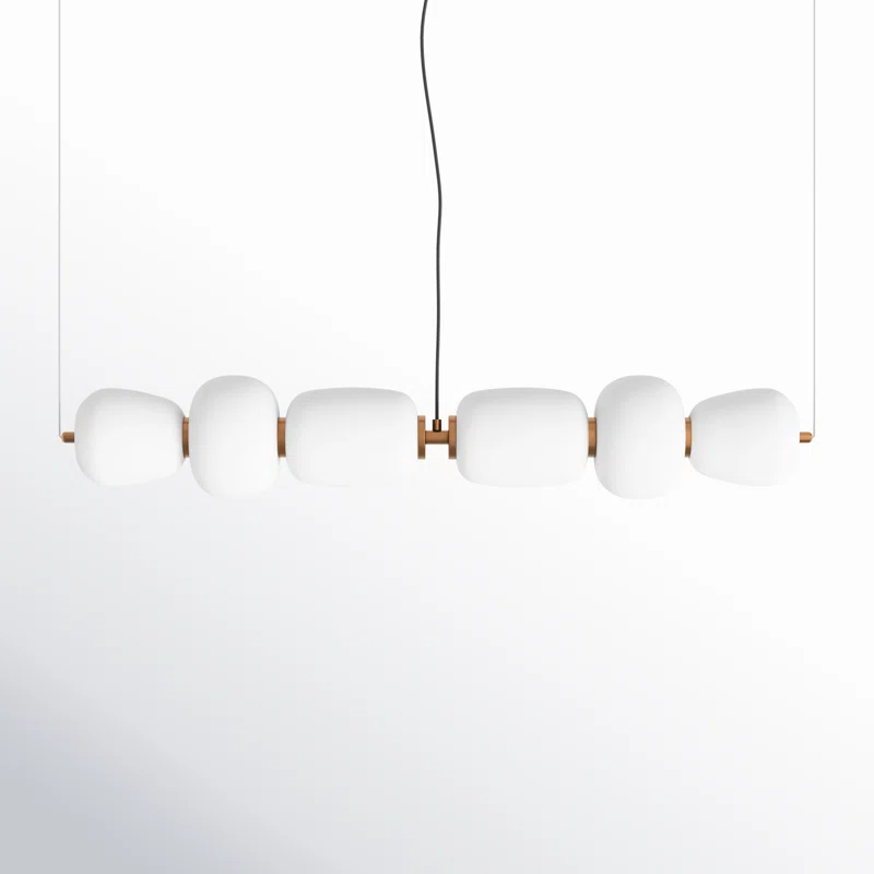 Kace 2 Light Glass Dimmable LED Pendant