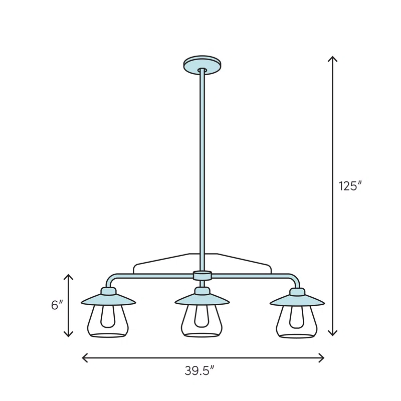 Kace 2 Light Glass Dimmable LED Pendant