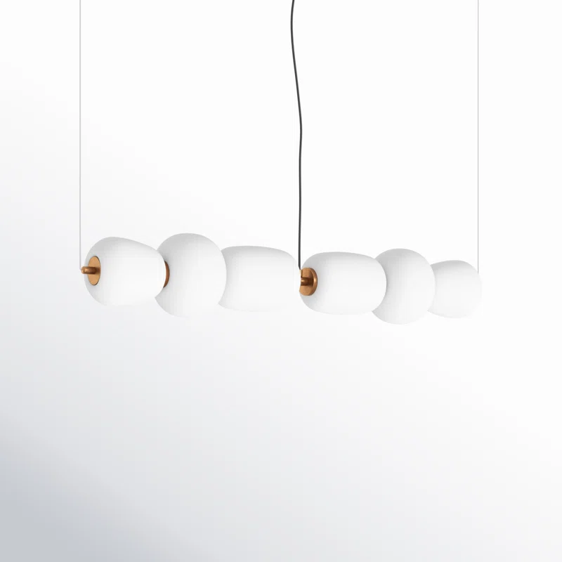 Kace 2 Light Glass Dimmable LED Pendant