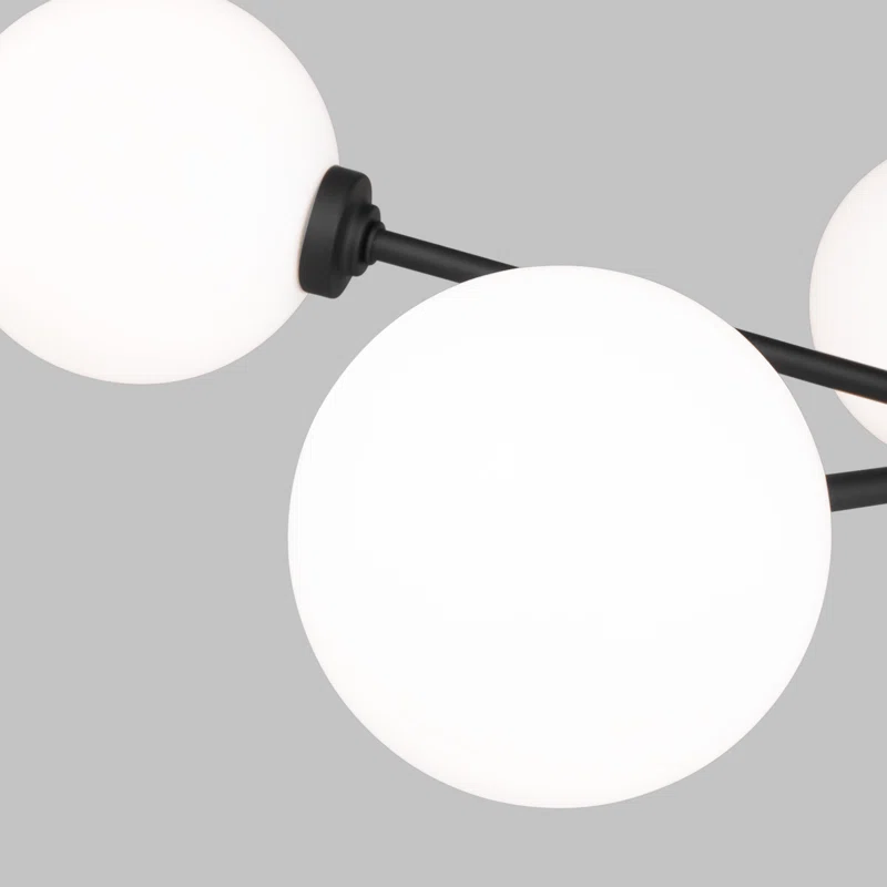 Andrea 5 - Light Sputnik Modern Linear Chandelier Midnight Black