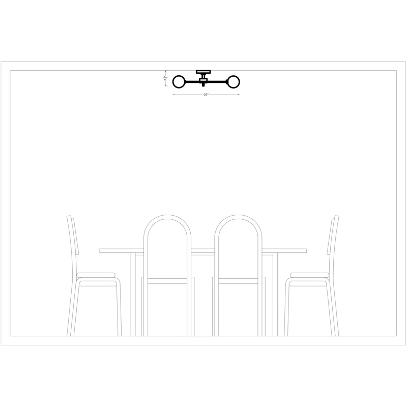 Andrea 5 - Light Sputnik Modern Linear Chandelier Midnight Black