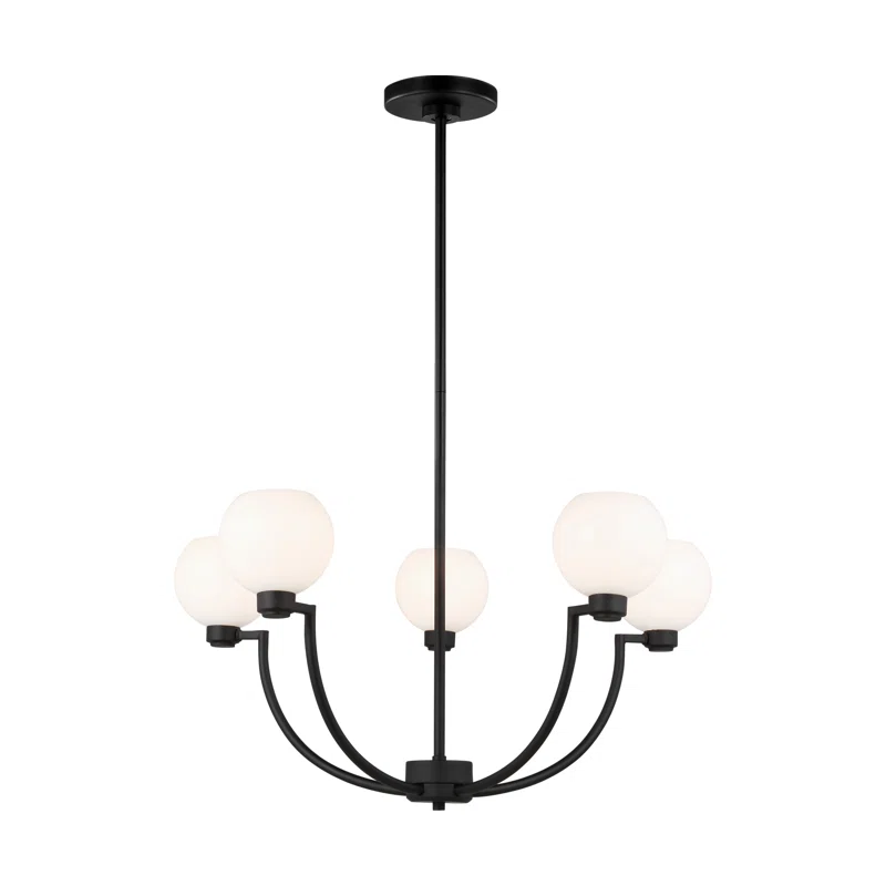 Andrea 5 - Light Unique Chandelier Midnight Black
