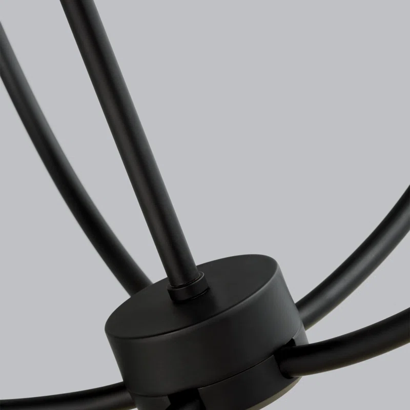 Andrea 5 - Light Unique Chandelier Midnight Black