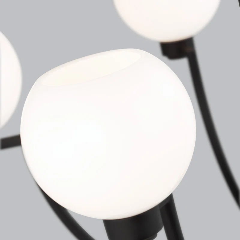 Andrea 5 - Light Unique Chandelier Midnight Black