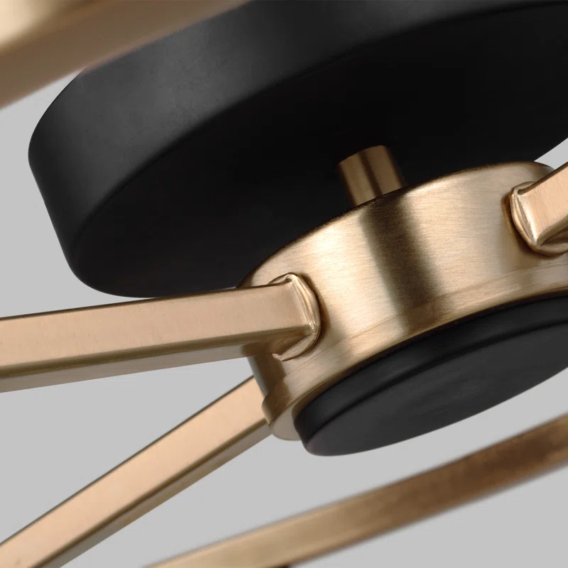 Andrea 6 Light Glass Semi Flush Mount