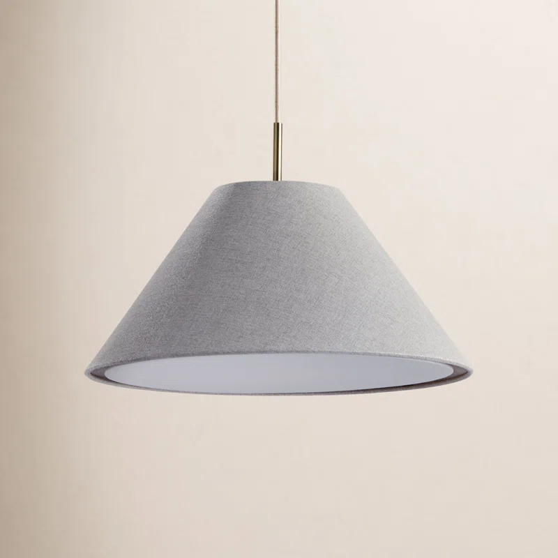 Finley Single Light Poly-Blend Pendant Gray
