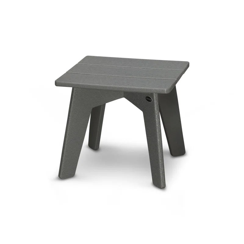 Riviera Modern Side Table Slate Gray