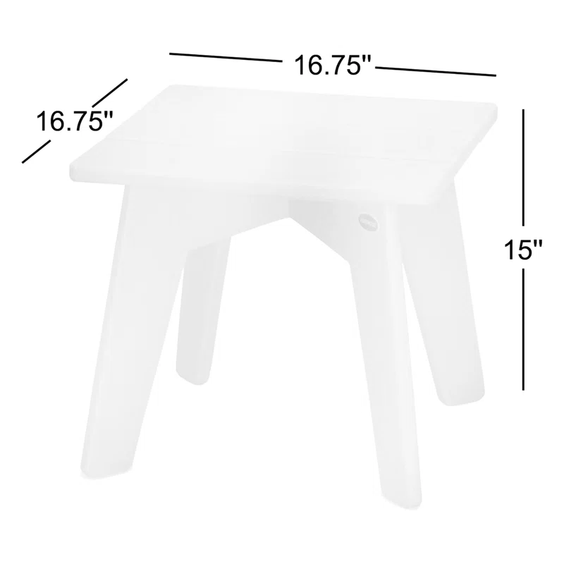 Riviera Modern Side Table Slate Gray