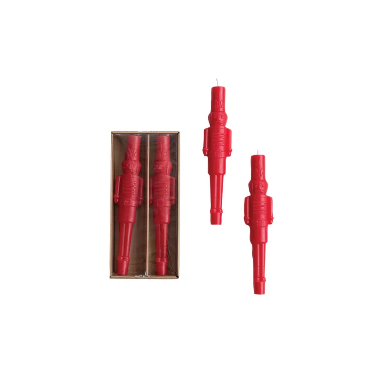 Unscented Taper Candle Red