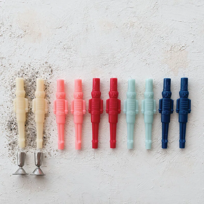 Unscented Taper Candle Red