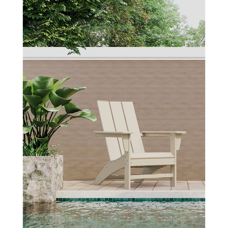 POLYWOOD Modern Adirondack Chair Sand
