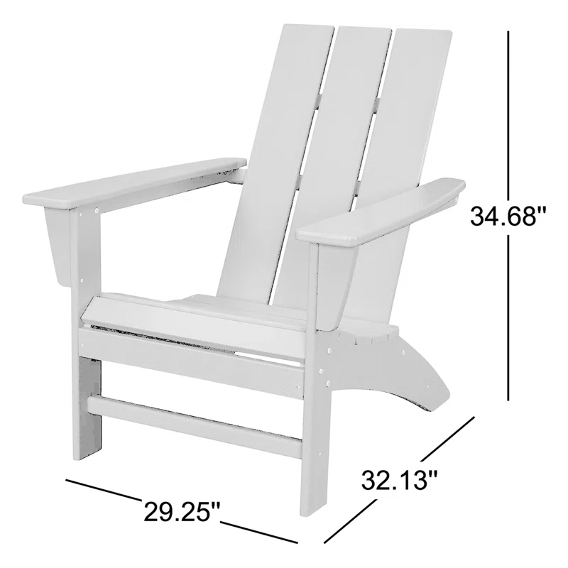 POLYWOOD Modern Adirondack Chair Sand