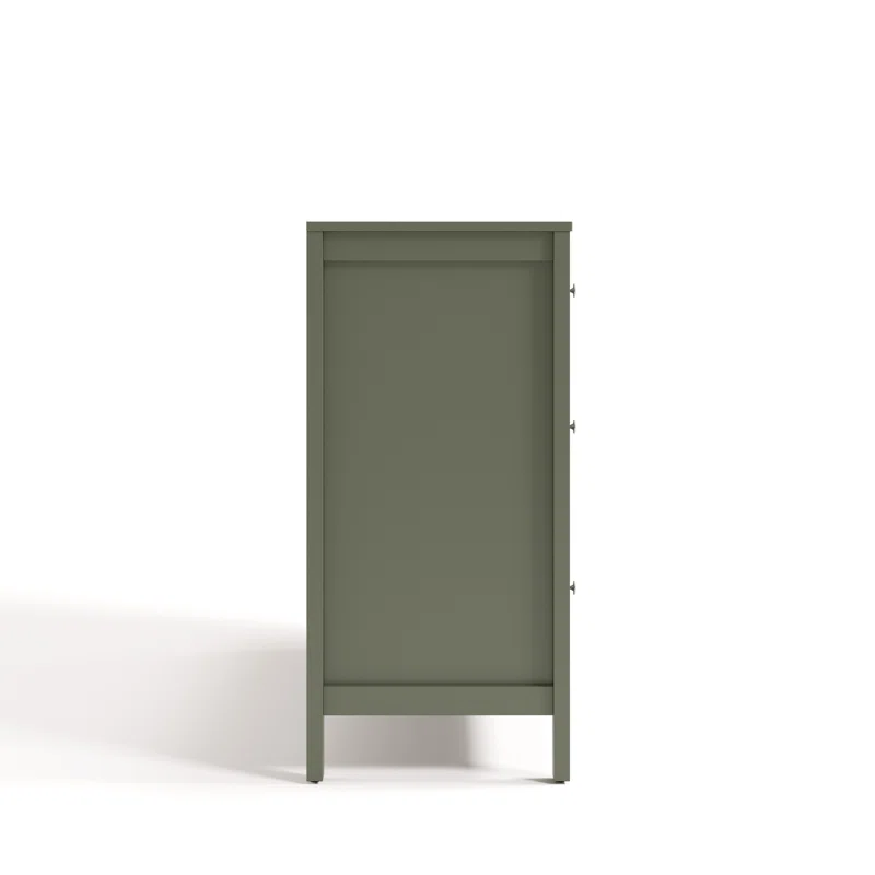 Horizon 6 Drawer Double Dresser Olive