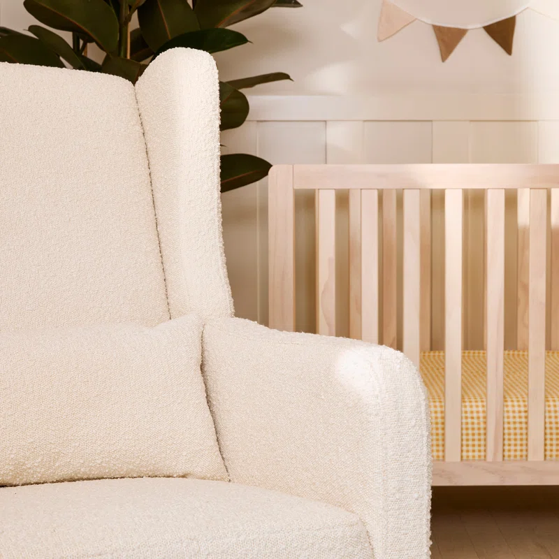 Arlo Recliner and Swivel Glider Ivory Boucle