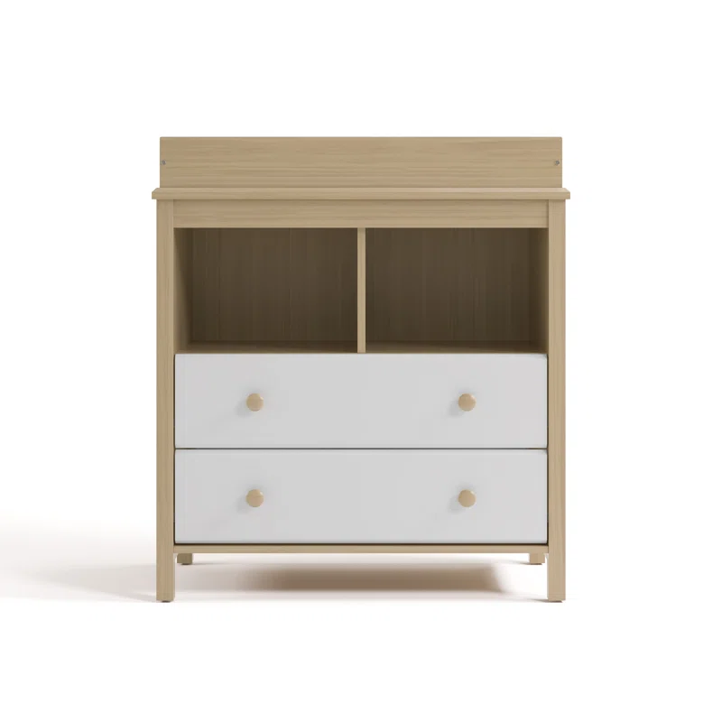 Alpine Changing Table Dresser Driftwood/White