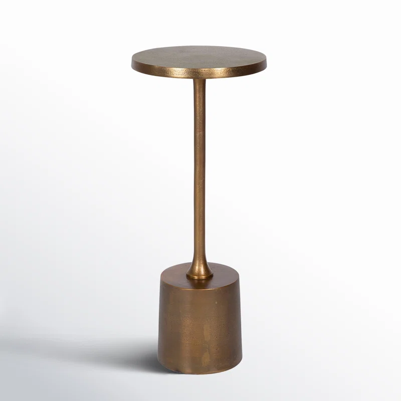 Element End Table Brass Gold