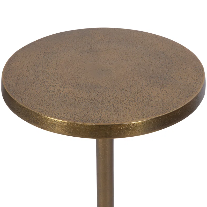 Element End Table Brass Gold