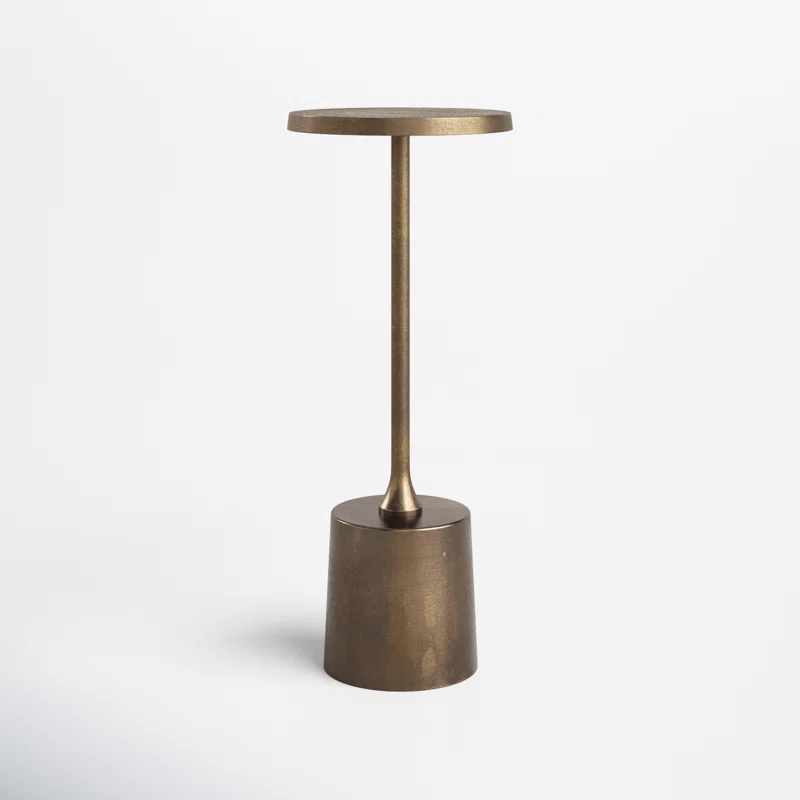 Element End Table Brass Gold
