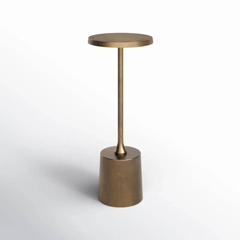 Element End Table Brass Gold