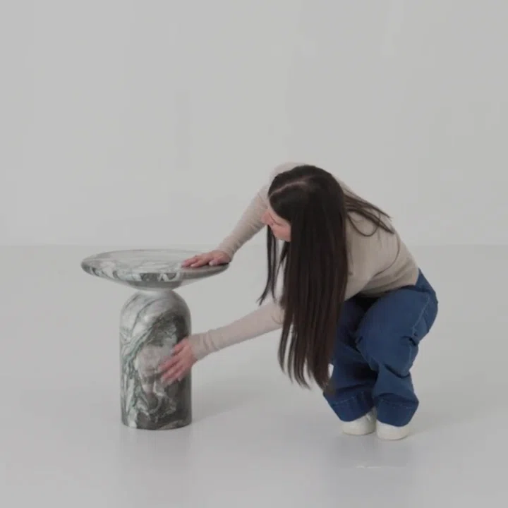 Dalissa End Table Green Marble