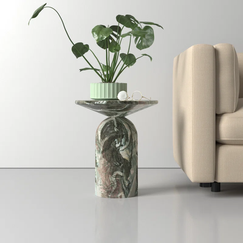 Dalissa End Table Green Marble