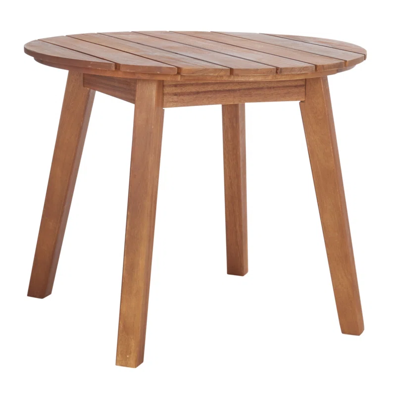 Jose Acacia 4 - Person Patio Conversation Sets with Cushions Light Gray,Natural