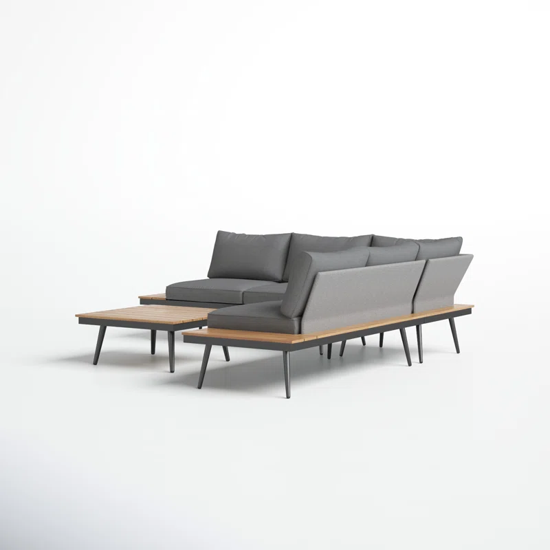 Phantom 4 - Person Modular Patio Conversation Sets with Cushions Natural